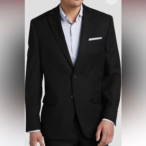 Men's Collection by Michael Strahan Black Blazer Modern Fitsz 42 R
